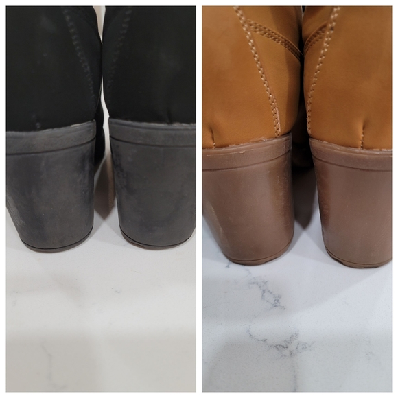 Women's Chunky Heel Boots 2 Pairs Size 8 - Picture 11 of 16